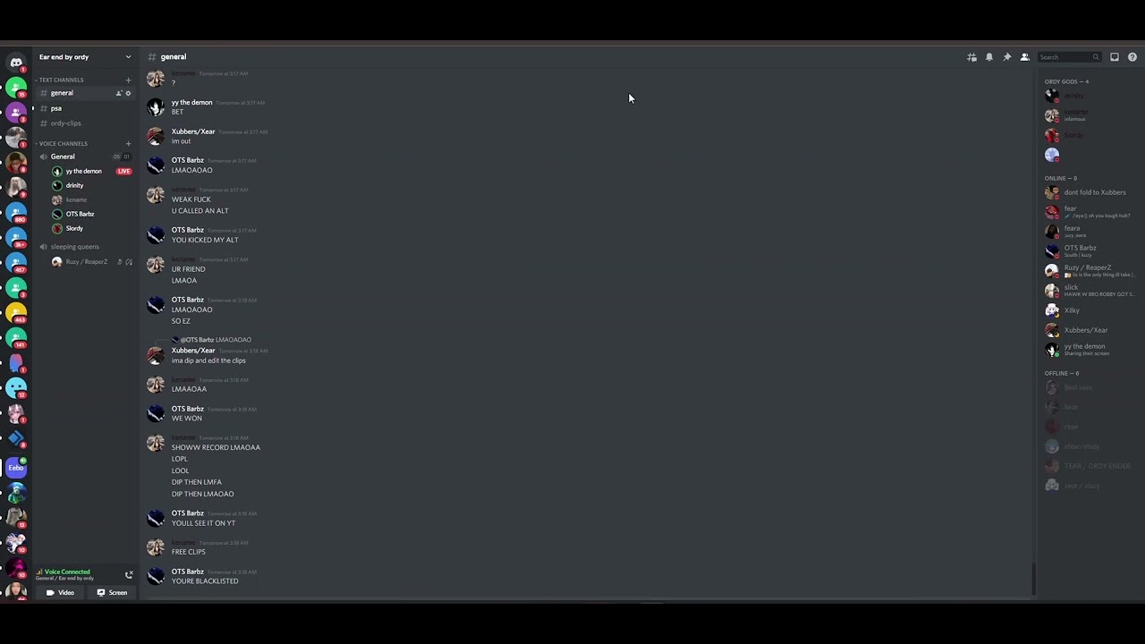 Xubbers/xuzy folding to ordy in 3 hours (Discord Packing)