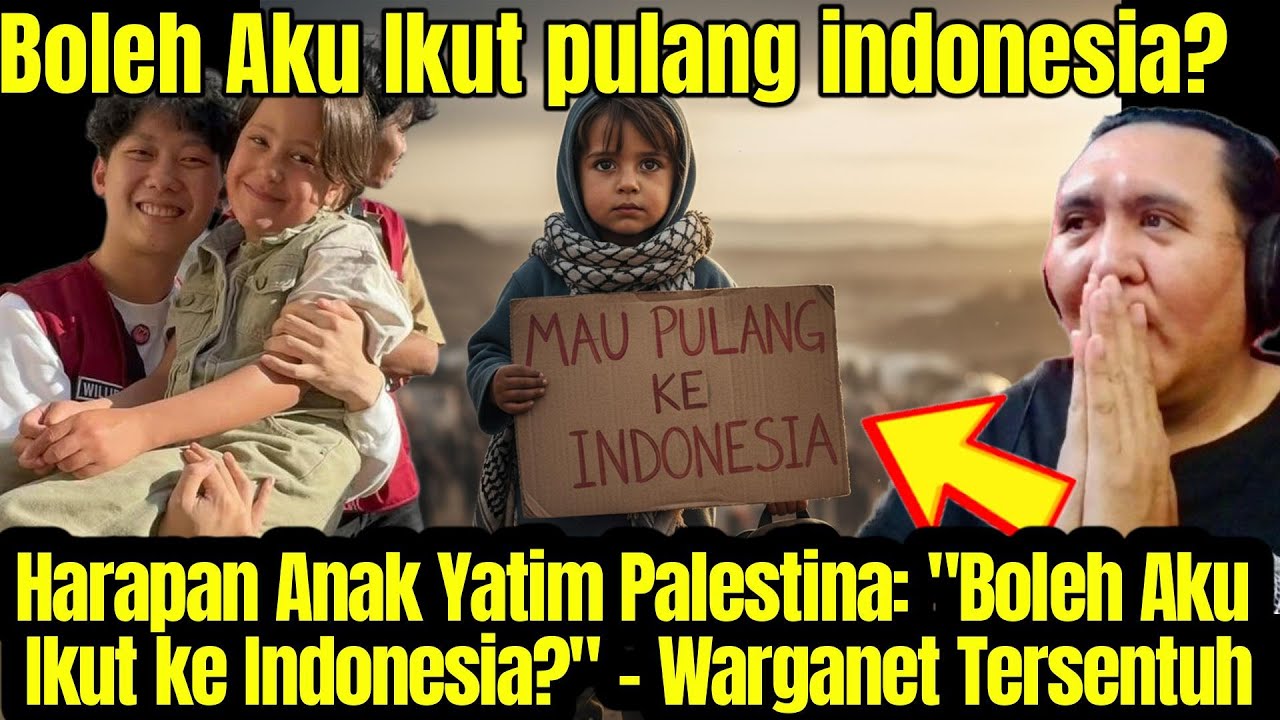 Kisah Pilu Palestina Anak Yatim Ingin Tinggal di Indonesia, Netizen Auto Mewek!🇲🇾REACTION🇮🇩