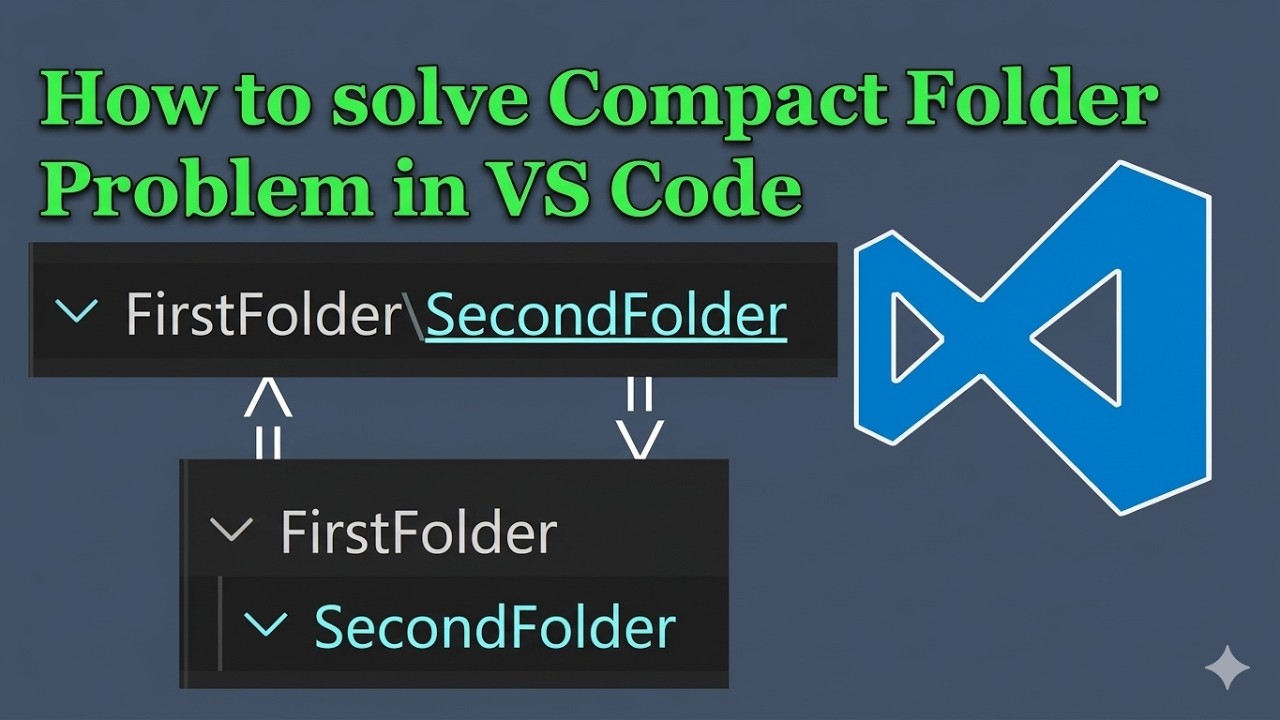 How to Fix Compact Folders in VS Code | VS Code Problems (2026) - YouTube