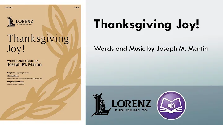 Thanksgiving Joy! (SATB) - Joseph M. Martin