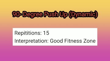 Physical Fitness Tests ( PE1 Movement Enhancement)