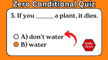 15 + Zero Conditional Quiz | English Grammar Test with Answers...
