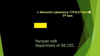 VTU NETWORKS LABORATORY 18CSL57 PART A NS2 Point Point Networks