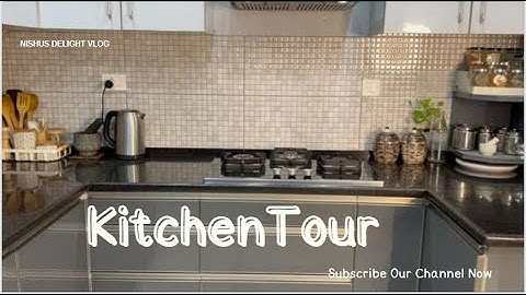 தமிழில்: Kitchen Tour in Tamil ⏲️ || தமிழில் கிச்சன் டூர் 🍳👩‍🍳|| semi modular kitchen #tamil