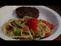 Pasta Salad with Fresh Vegetables From Local Market Along With Zesty Italian Dressing