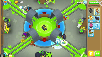 Bloons TD 6 (PC) Spillway Map Easy Mode, Primary Only, and Deflation Gameplay Walkthrough