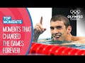 Top 10 Game Changing Moments at the Olympics | Top Moments