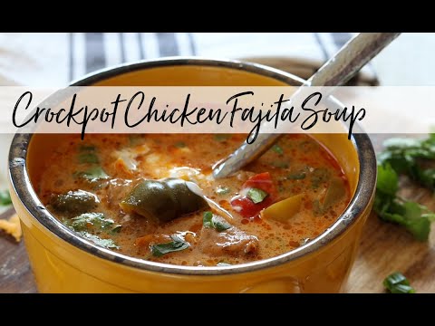 CROCKPOT CHICKEN FAJITA SOUP | Low Carb Keto Chicken Fajita Soup