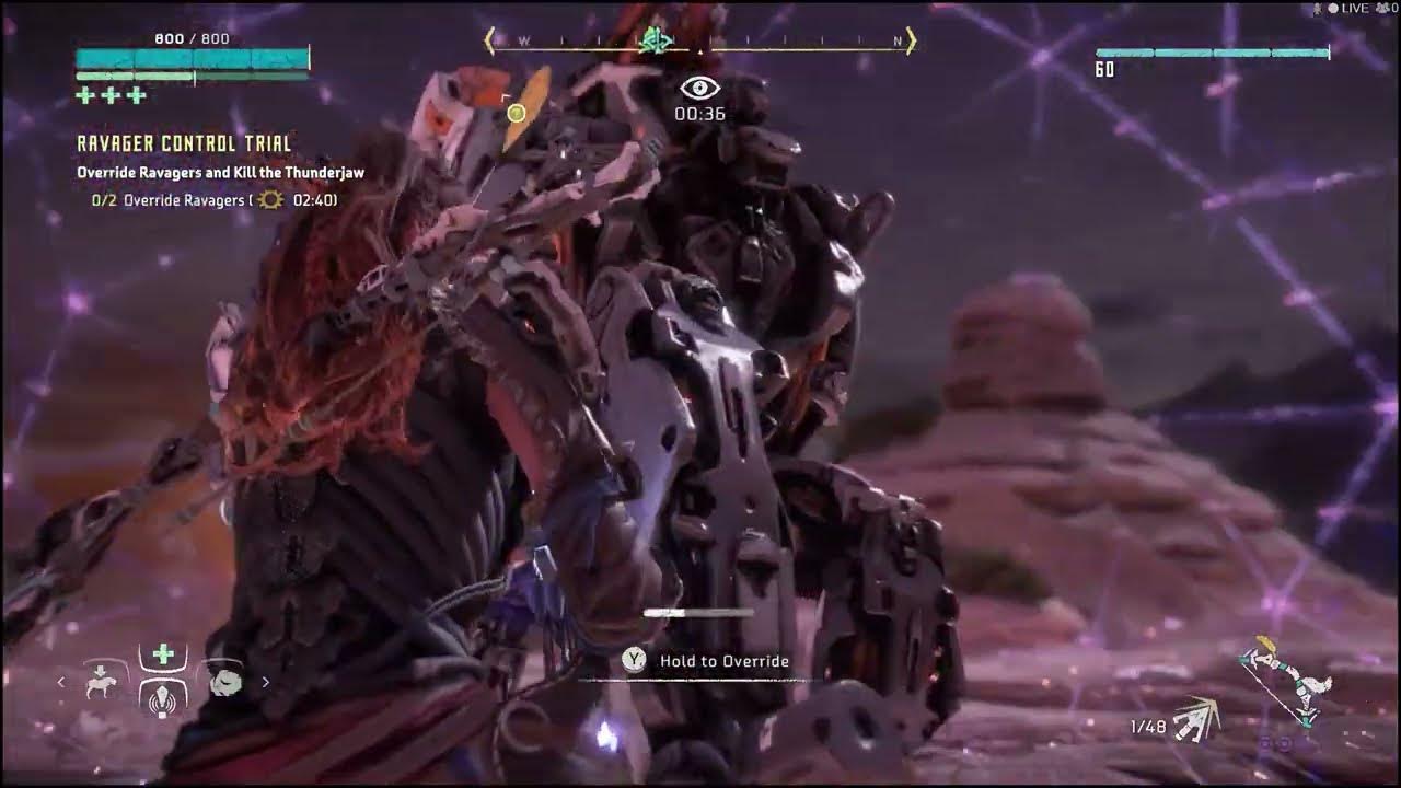 Horizon Zero Dawn Sun Furrows Ravager Control Trial horizonzerodawn