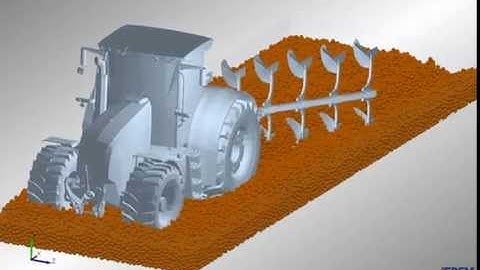 EDEM-MBD Coupled Simulation of Tractor Pulling Plough