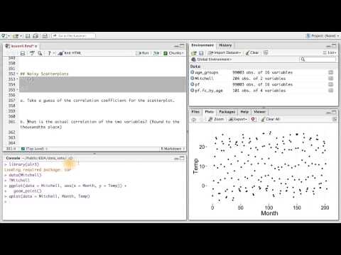 Noisy Scatterplots - Data Analysis with R
