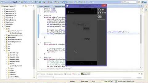T.06.-Manejo de SPINNERS(Menú Lista Desplegable) en ADT eclipse para crear apps en ANDROID.