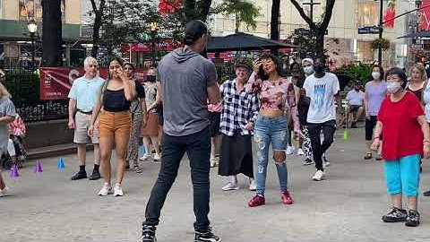 MIDTOWN DANCE URBAN SALSA solo class with Ron Renaissance at Greely Square NYC