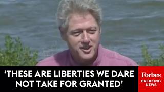 FLASHBACK: President Clinton Promotes Environmental Preservation In Speech On July 4th, 1996