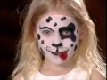 Мастер класс аквагрим Далматинец. Face painting (faceart) Dalmatian.