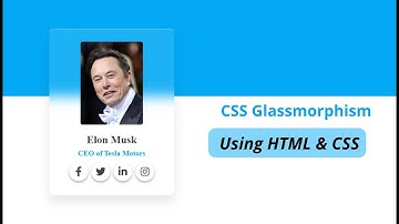 CSS Glassmorphism Card Hover Effects | Card Design Using HTML & CSS