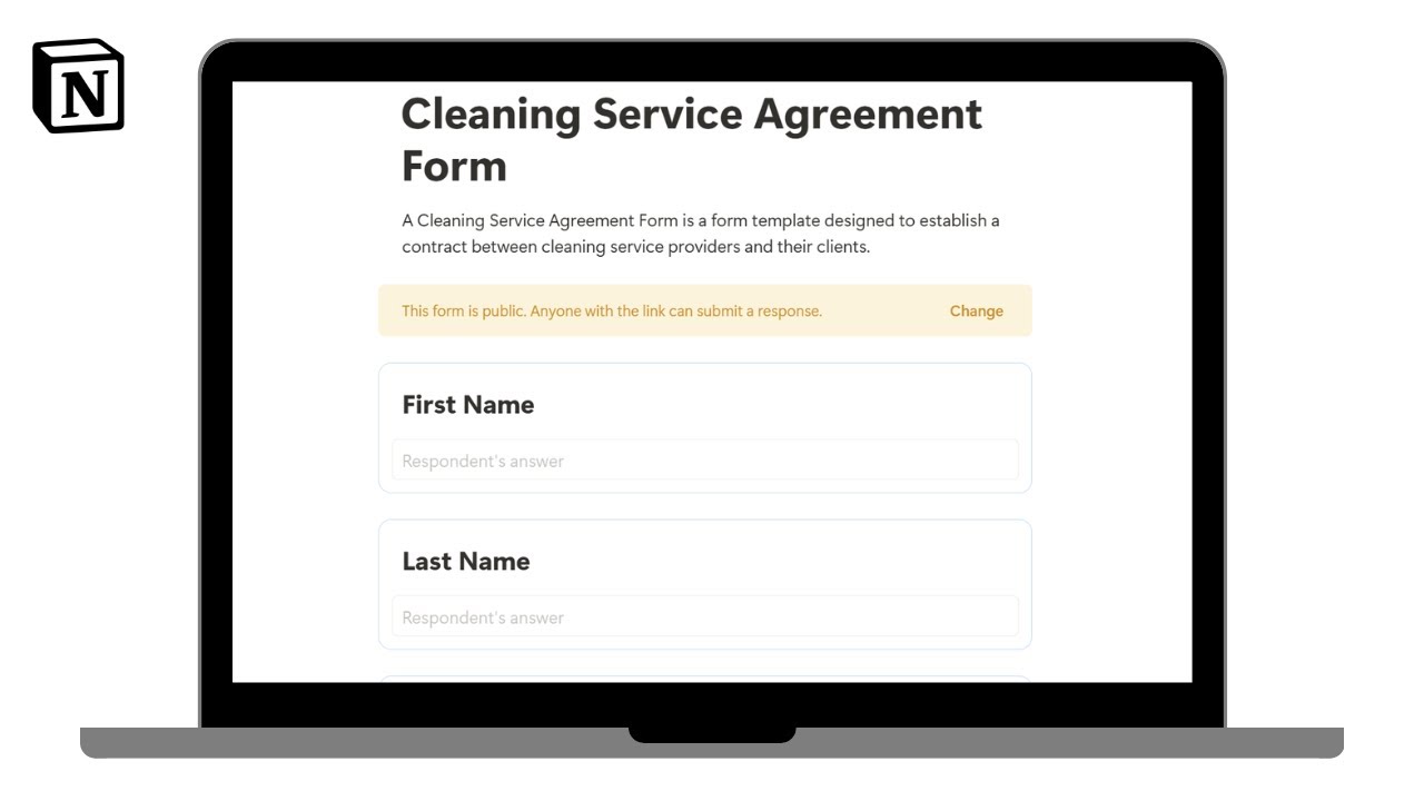 Cleaning Service Agreement Form | How to use cleaning service agreement ...