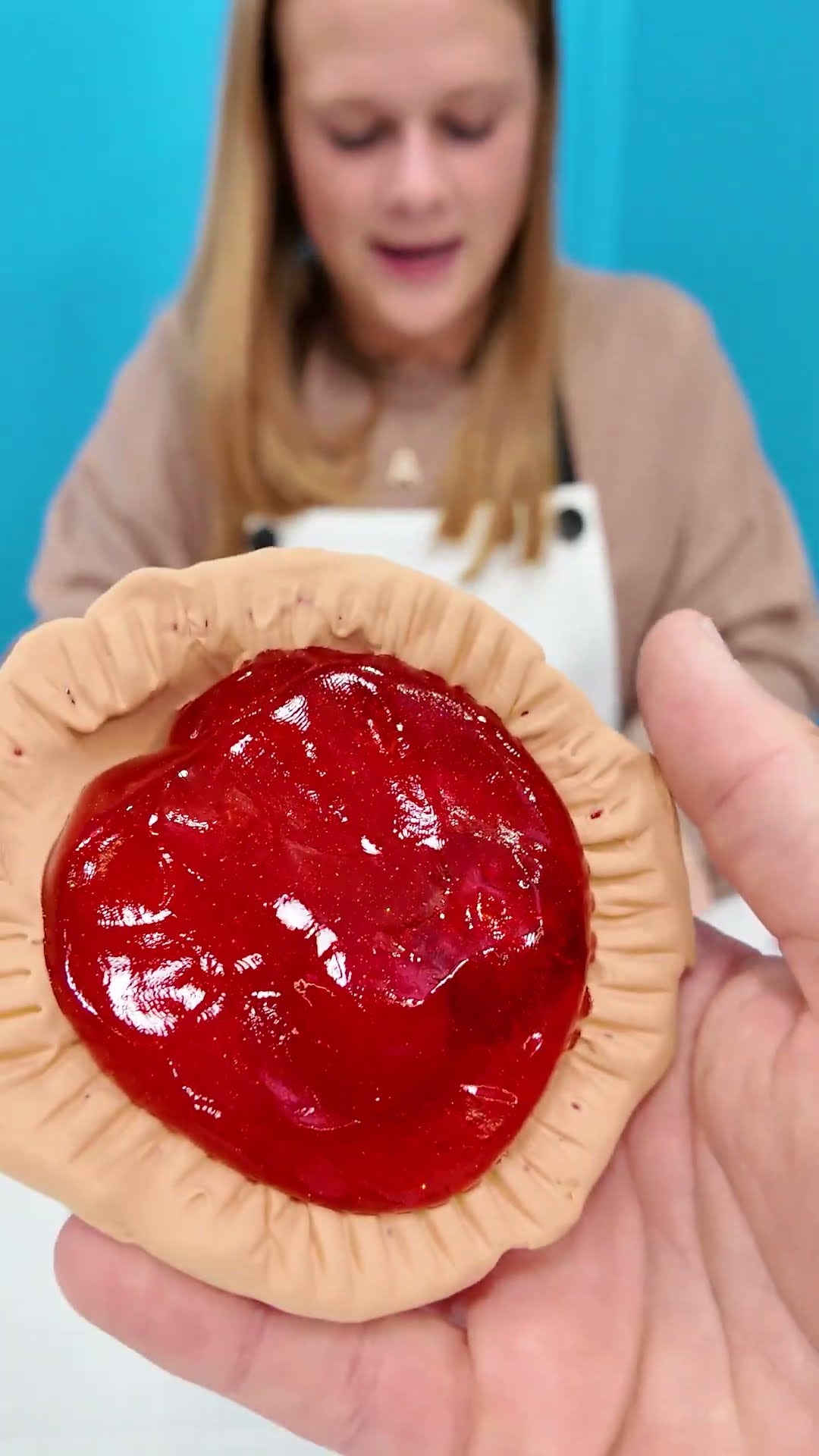 Assistant Makes a Slime Cherry Pie with Waffles #FamilyFun #Waffles #Slime