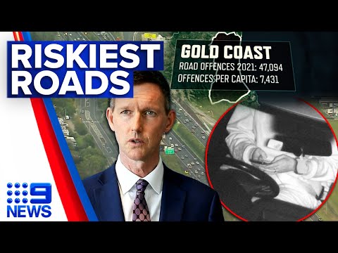 Shocking data reveals gold coast is home to the most dangerous drivers | 9 news australia