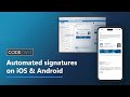 Automatic email signatures on iOS &amp; Android mobile devices