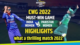 India vs Pakistan Women's T20 Match Highlights | Commonwealth Games | Hindi Commentary