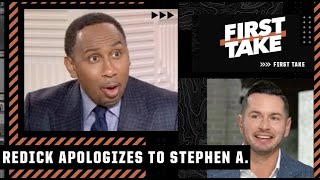 JJ Redick apologizes to Stephen A. for saying his Warriors take was ‘irresponsible’ | First Take