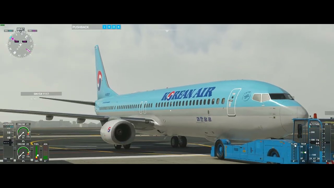 MSFS / PMDG 737NG Cold & Dark, Starting, Take - off - YouTube