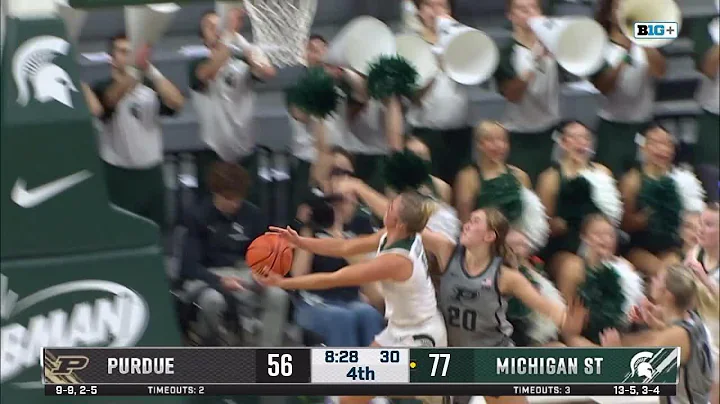 Theryn Hallock Highlights vs. Purdue | Michigan State Women's Basketball | 01/24/2024
