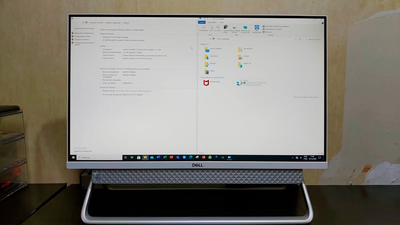 Dell All-In-One 5490 - Windows Lento - YouTube