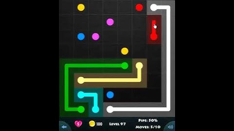 flow game facebook - basic pack level 97 Connect the dots