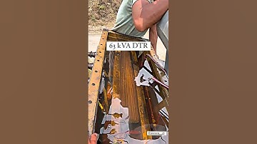 63 KVA DTR Oil Filling #electrician #lineman #transformer #oilfilling #hightension #viral #video