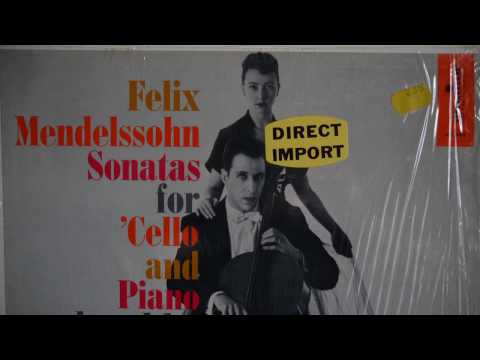 Mendelssohn ‎– Sonatas For Cello And Piano (196?) - David Soyer, Harriet Wingreen