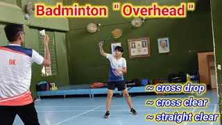 Badminton Overhead Shots 🔴 Footwork 🔴 Badminton Training 🔴 Tips And Tricks