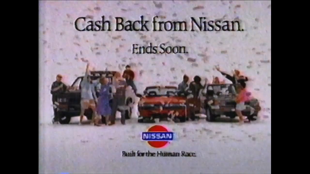 Nissan ad shown in 1989 (1st 10 seconds of audio muted because of