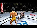 BRUCE LEE VS KIMBO SLICE | THE TRILOGY | UFC 4 BRUTAL FIGHT | UFC 4 K1 RULES | EA SPORTS UFC 4 | UFC