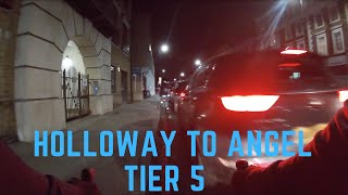 Cycling From Holloway To Angel In Tier 5 (Night)
