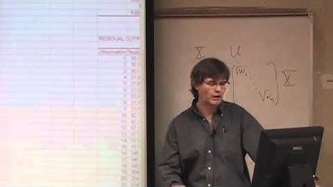 Linear Models - Lecture 17 - UCCS MathOnline