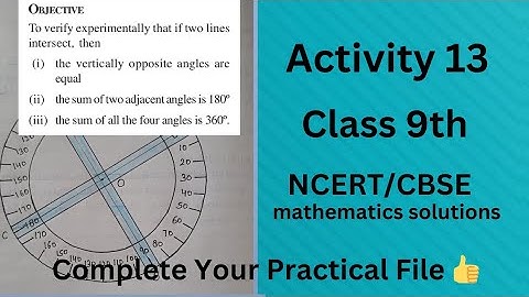 Maths Lab Activity 13 Class 9// Maths Practical// Class 9 Maths Activity Solution// CBSE board #file