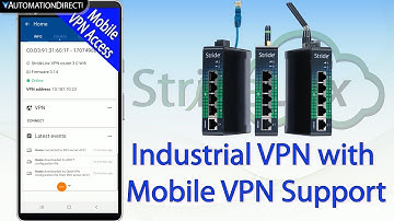 StrideLinx Industrial VPN Solution with Mobile VPN Access from AutomationDirect
