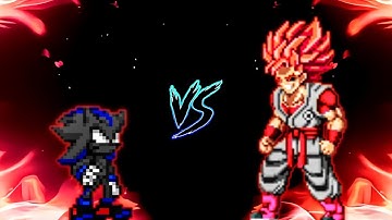 Dark Sonow V2 OP (New) VS Evil Goku TP V3 OP (all form) in Jump Force Mugen