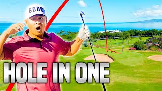 I just made a HOLE IN ONE in Hawaii