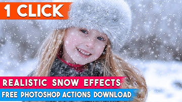 Automatic Realistic SNOW Effects by 1-Click Photoshop Actions