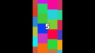 5 Seconds Timer ‐ Countdown Colorful Tiles（Vertical）