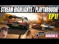 FORZA HORIZON 4 IS FINALLY HERE! Playthrough / Stream Highlights EP1! #DailyFH4
