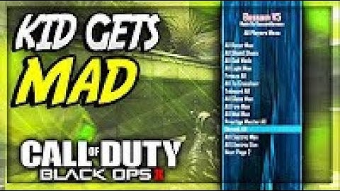 😱Black Ops 2 Multiplayer Mod Troll "Kid Wants To Boot Server Offline!!"
