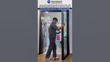 Công trình thực tế tại Hà Nội: Cửa Slim Trượt Quay Eurotech - không gian bếp rộng gọn gàng, tinh tế