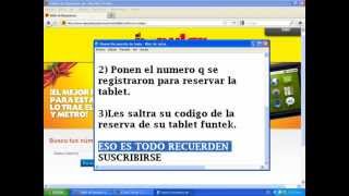 Recuperar el codigo de la promocion la Tablet El Popular