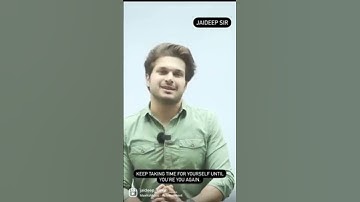KEEP TAKINGTIME FOR YOURSELF VNTIL YOURE YOU AGIN 💪💪 jaideep sir motivational talk