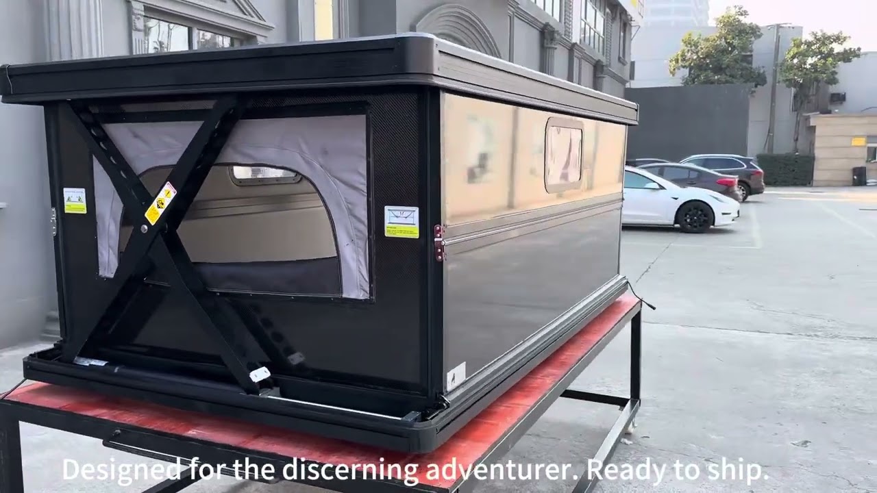 P-Show carbon fiber panels pop up rooftop sleeper
