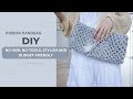 Quick and Easy Ribbon Clutch Tutorial: No Sew No Tools Handbag DIY| Budget Friendly